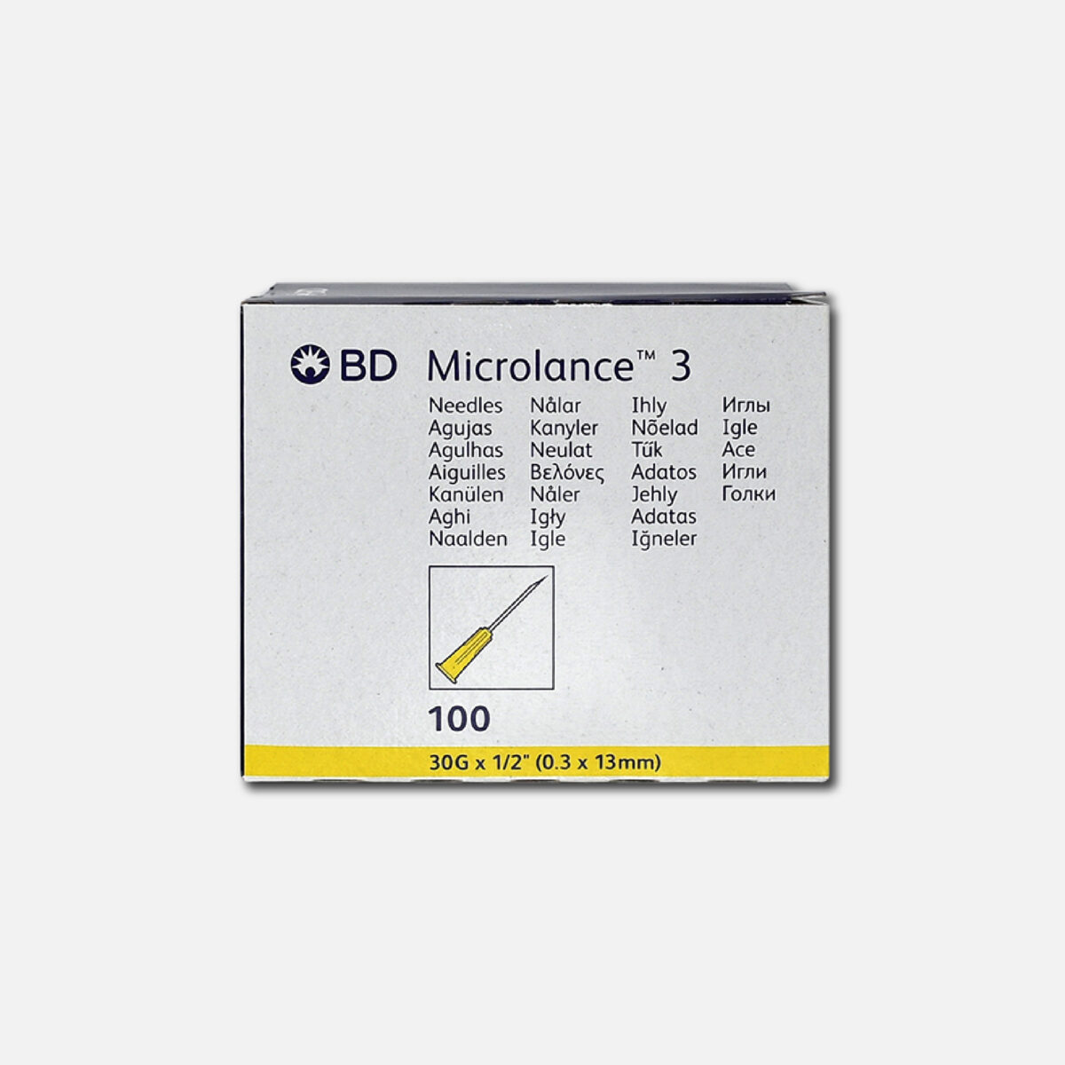 BD Microlance 3 Needles Yellow 30g x 0.5 x 100