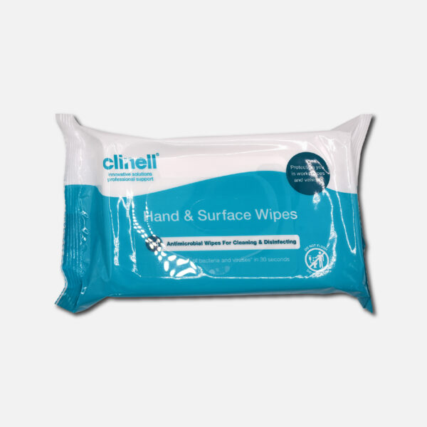 Clinell Hand & Surface Wipes (84 Wipes)