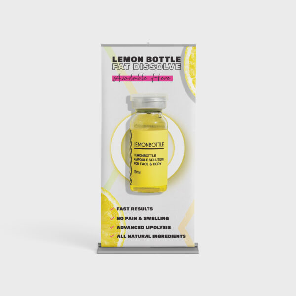 Lemon Bottle Roller Banner – White